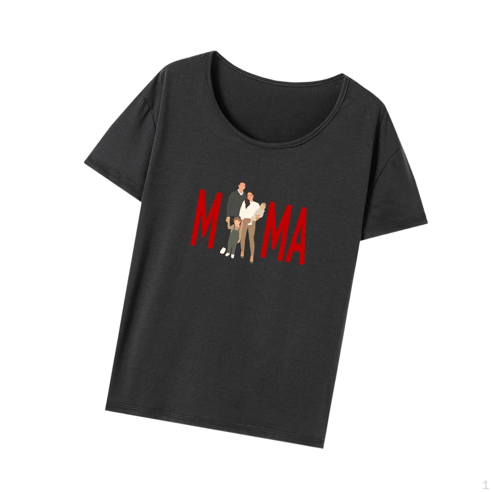 

T Shirt for Women Crew Neck Tee Casual Short Sleeve Top Vacation Commuting