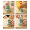 Cleaning Brush with Integrated Scrubber Powerful Decontamination Comfortable Handle Replaceable Brush Head Cleaning Scrubber Easy Dishwashing Tool