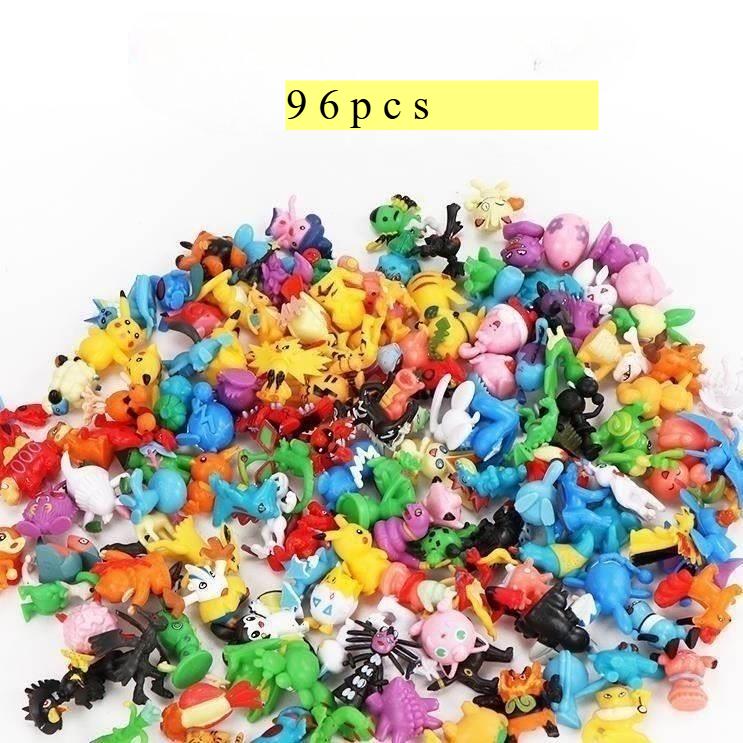 24-144 pièces Figurines d'Action Pikachu Pokémon Jouets 2-3cm Mini Figurines Modèle Jouet Pikachu Anime Poupée Enfant Cadeaux d'Anniversaire Noël