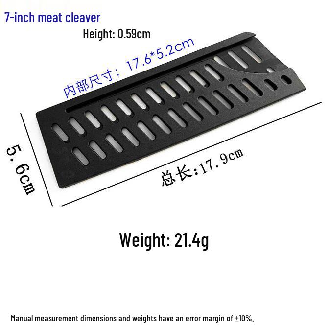 European & American Style Black Universal Knife Sheath - Double Twill PP Plastic, 16 Models