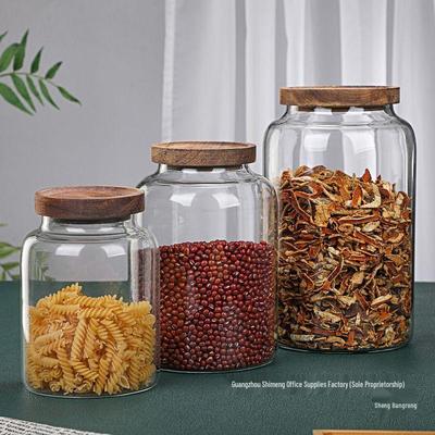 High Borosilicate Glass Food Storage Jars - Retro Design