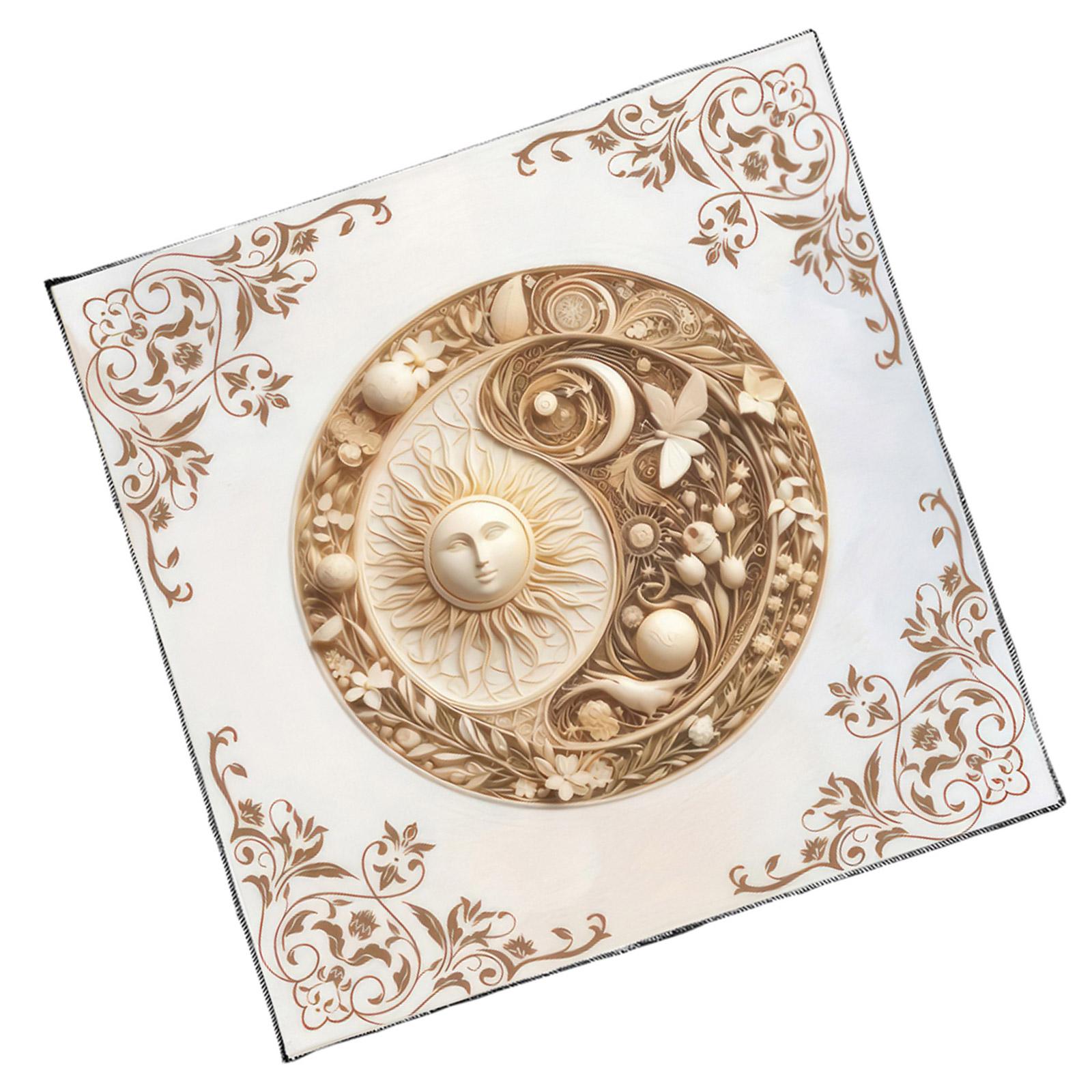 

Скатерть Таро с узором подсолнуха, Скатерть для гаданий, Гобелен, Астрология, Колдовство, Декорация 50