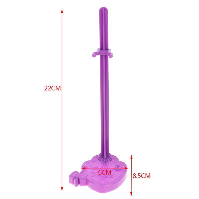 5Pcs Waist Doll Stand Display Holder Model Purple Support Toy Model Accessories