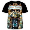 Summer Fashion Michael Jackson Hip-hop Singer Retro Cool Casual Men Harajuku Streetwear Short Sleeved