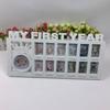 First Year Milestone Photo Frame Souvenirs My First Year Baby Keepsake Frame for Photo Memories 0-12 Months Pictures