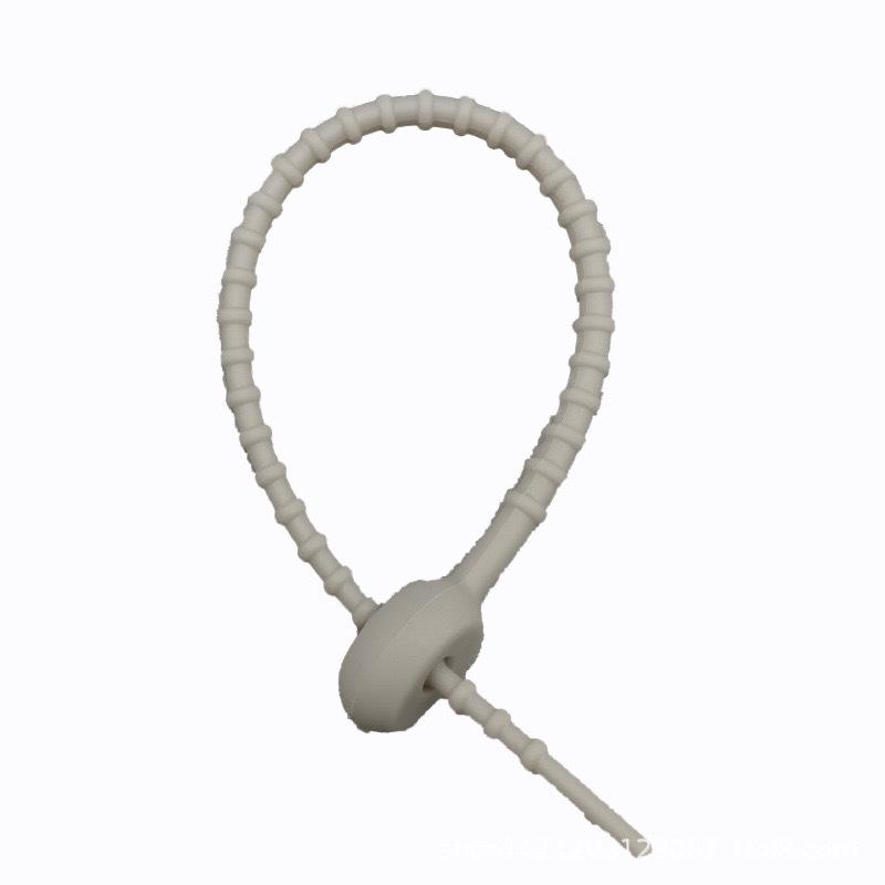 Colorful Self-Locking Silicone Cable Tie Keychain & Ornament Set