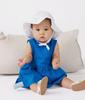 Dress A0CLN Royal Blue 24 Months 86cm [Petit Bateau] One-piece