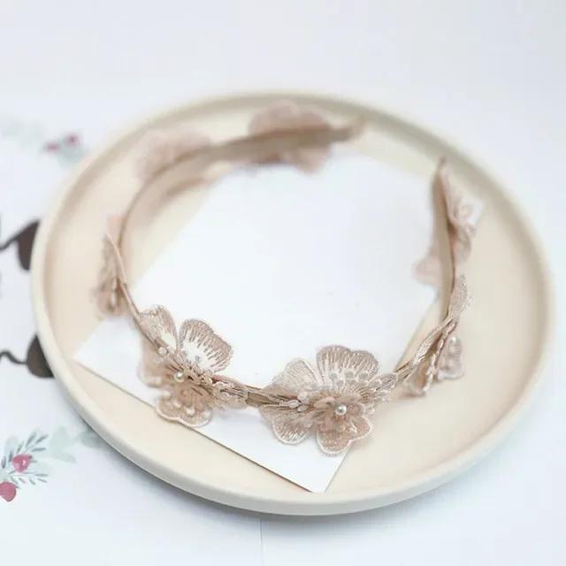 Lace Flower Crown Head Band Hair Accessories Lovely Embroidery Headband Hair Band Princess Women's Fashion Sexy Headwear