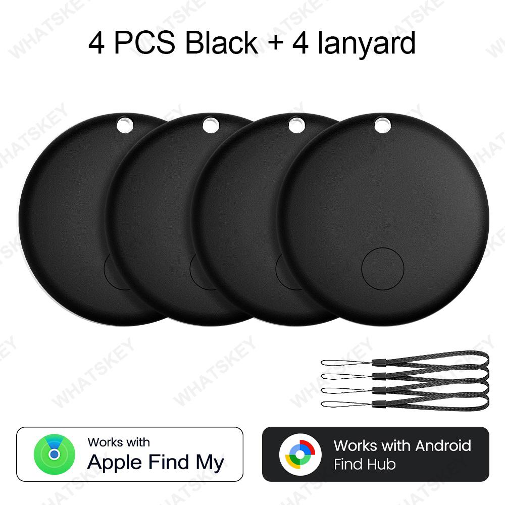 1-4Pack Smart Tag Mini GPS Locator Works with Google IOS Find My Bluetooth Anti‑Lost Wallet Finder for Keys Tracking Device