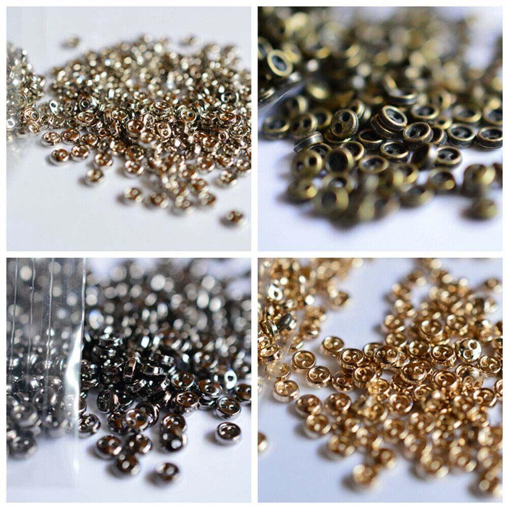 Mini DIY Metal Fabric Handmade Clothing Round Buttons Sewing Buttons Apparel Sewing Doll Button