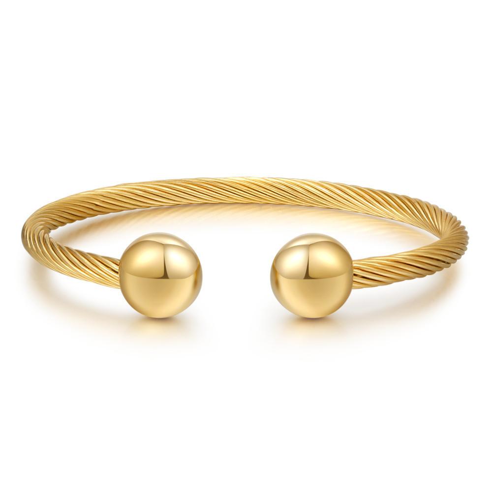 Titanium Steel Ladies Bracelet With Slanted Wire Design For Gift And Fashion