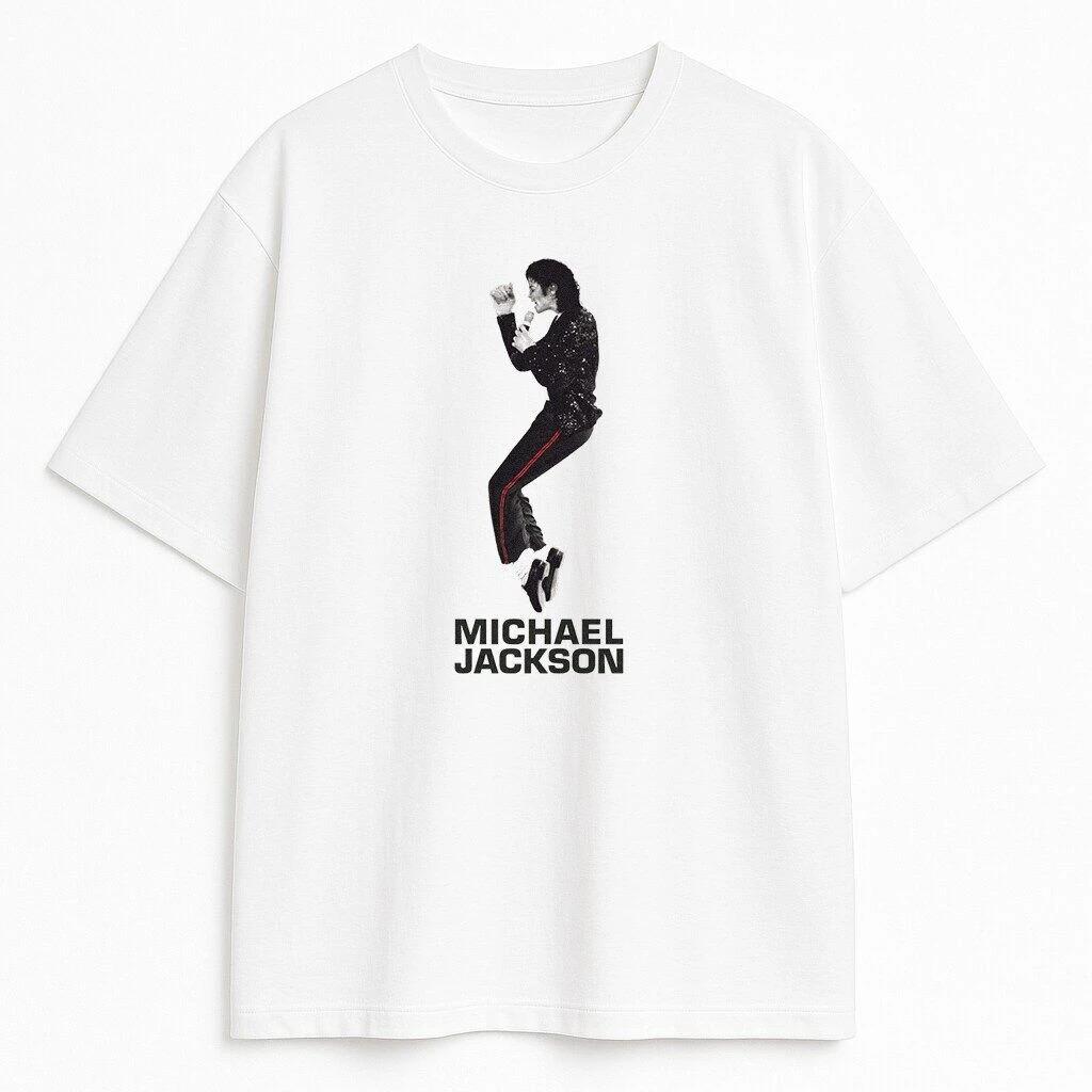 Michael Jackson Vintage Koszulka Unisex Styl Y2K Czysta Bawełna Okrągły Dekolt Krótki Rękaw Codzienna Moda Letnia Damskie I Unisex Koszulki
