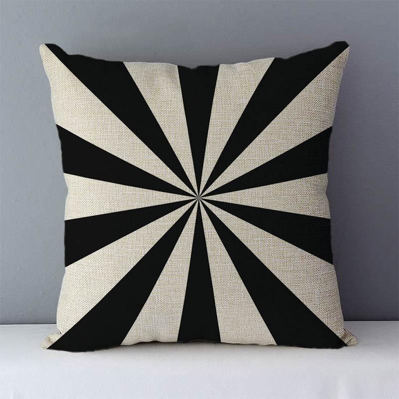 Quality Cozy Popular Geometric Couch Cushion Cover Home Decorative Pillows 45X45Cm For Bed Seat Back Cushions Bedding Pillowcase