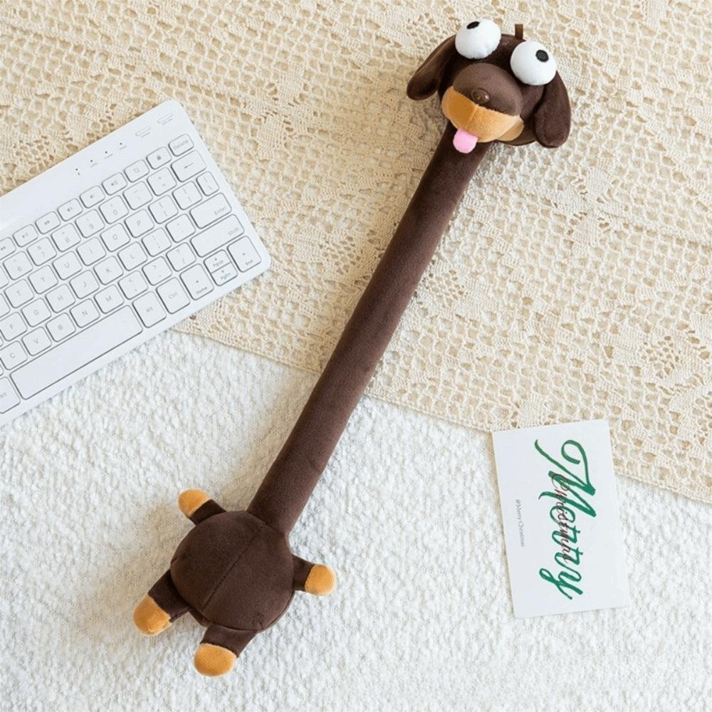 White Color Long Neck Animal Plush Pendant Cute Style Cartoon Plush Pendant Backpack Accessory