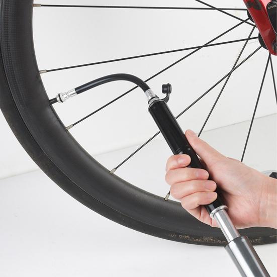 Mini pumpa na kolo s jehlovým držákem 160PSI Vysokotlaká Heavy Duty MTB Silniční hustilka pro horská kola Přenosná vzduchová pumpa