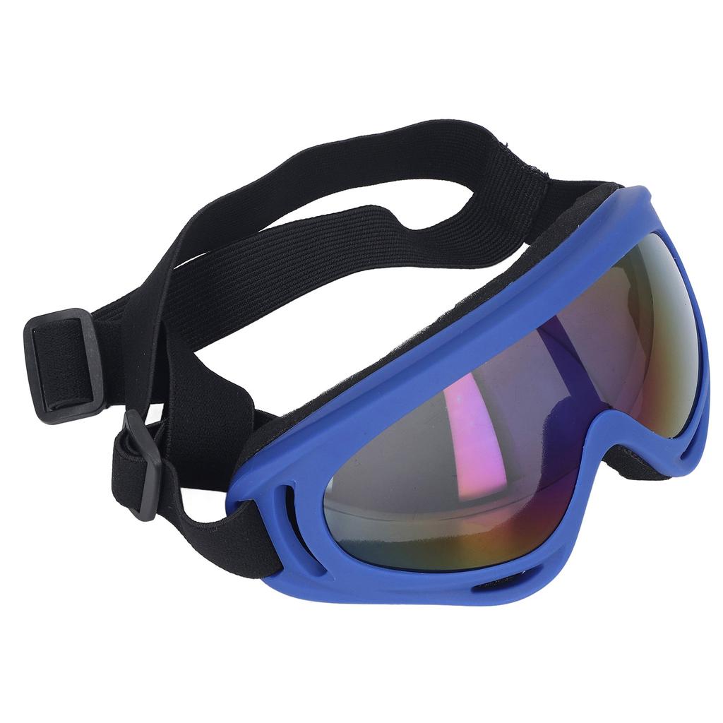 Okulary przeciwsłoneczne dla psa Ochrona UV Wiatroodporne Ochrona oczu Kolorowe soczewki Duże gogle dla psa Okulary 3004 Biała oprawka