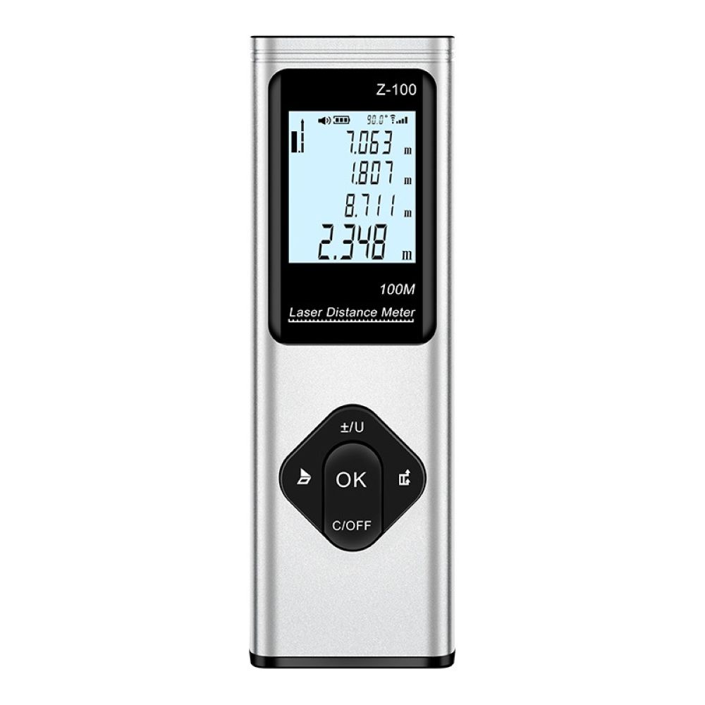 100M Portable Handheld Laser Range Finder Tools Mini Smart Laser Distance Meter Measure Infrared Rangefinder USB Rechargeable