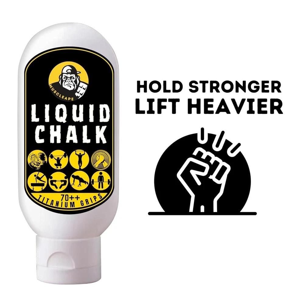 Liquid Chalk Thick Cream Grip Hard Lift Heavier Weightlifting,Gym Bodybuilding