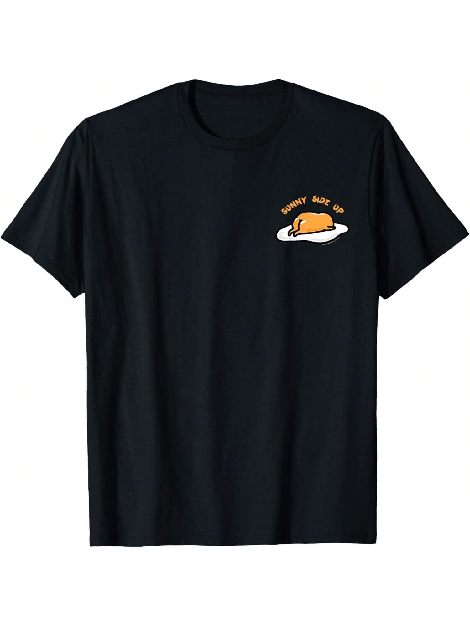 

Gudetamas The Lazy Egg Sunny Side Up Tee Shirt T-Shirt XXXXXL чёрный