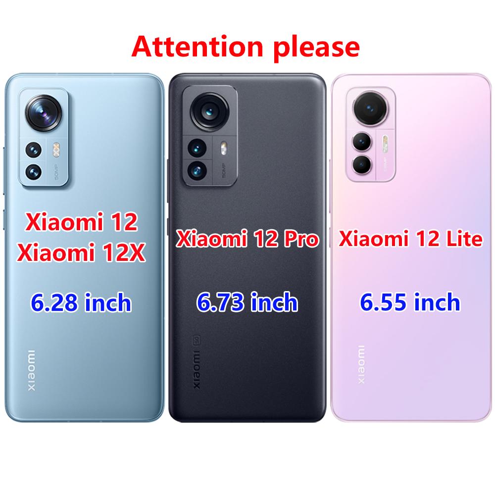 For Xiaomi 12 12X Case For Xiaomi 12 Pro Case Silicon Back Cover For Xiaomi Mi 12 Xiaomi12 Mi 12 Lite Phone Case Bumper Funda