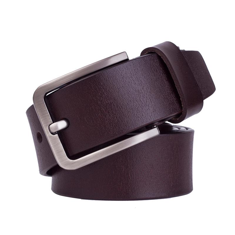 Men'S Belt Leather Belt Casual Pin Buckle Cowhide Belt Men'S Belt