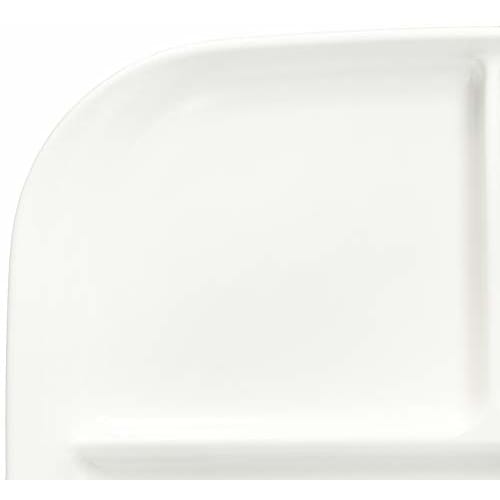 Pearl Metal Dish, Divided Square Plate, Easy to Use, White, Made in Japan, K-6388