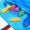 Montessori Fishing Toy for Toddlers Soft Fabric Play Mat with Fish & Stacking Buckets Early Learning Educational Game for Babies 1-3 Years Old