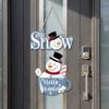 Cute Snowman Wooden Door Hanger Decorative Snowman Welcome Plaque  Home Decoration
