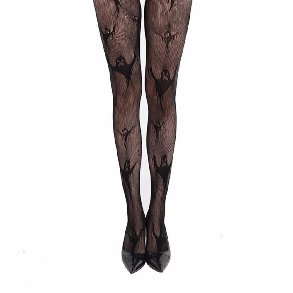 Hollowed Out Halloween Theme Pantyhose Jacquard Spider Web Pantyhose Party