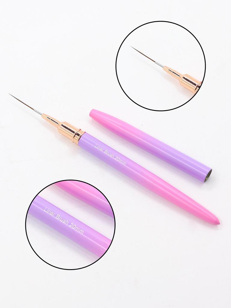 Japanese Pink Gradient Nail Art Striping Brush for Drawing & Flower Painting