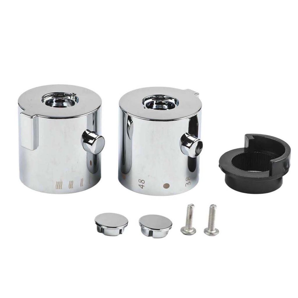 Shower Temperature Control Handle Knob Chrome Thermostatic Handle Bathroom Faucets Thermostats Accessories