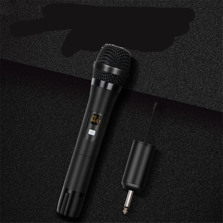 Uhf Wireless Microphone Dynamic Karaoke Handheld With 50M Long Distance Receiver
