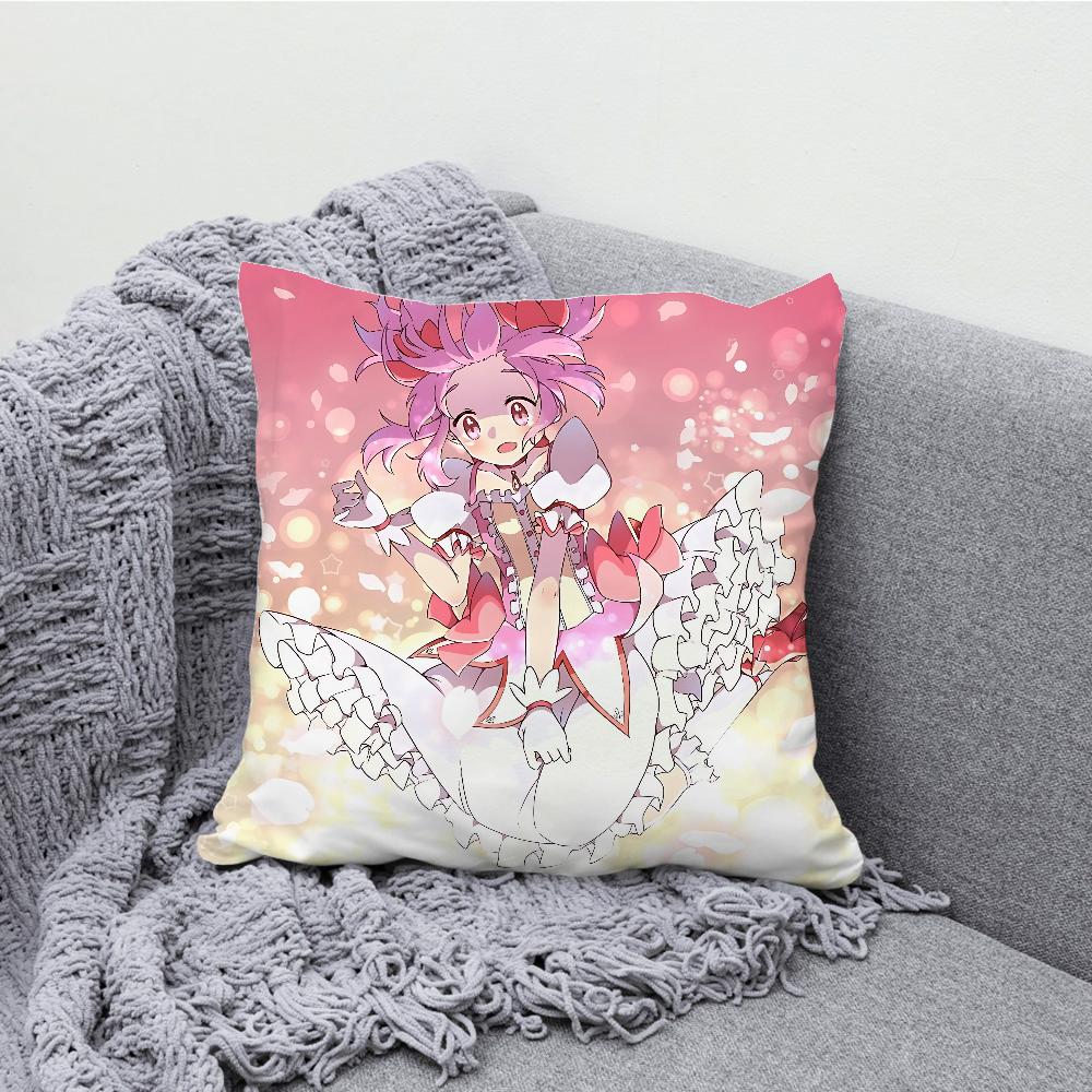 Puella Magi Madoka Magica Pillow Case Soft Cushion Cases for Farmhouse Sofa Decor Home Decorations and Protector Pillow Case
