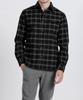 Panicalle Regular Fit Wool Blend Check Shirt [Black]