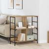 VidaXL Regal 4 Ebenen 78,5 x 33 x 82 cm Holzwerkstoff Artisan-Eiche
