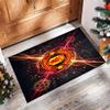 Tappeto in Flanella Stampato Manchester United Antiscivolo Morbido Poliestere Tappeto per Pavimento Tappetino Decorativo per Interni per Camera da Letto Soggiorno Divano