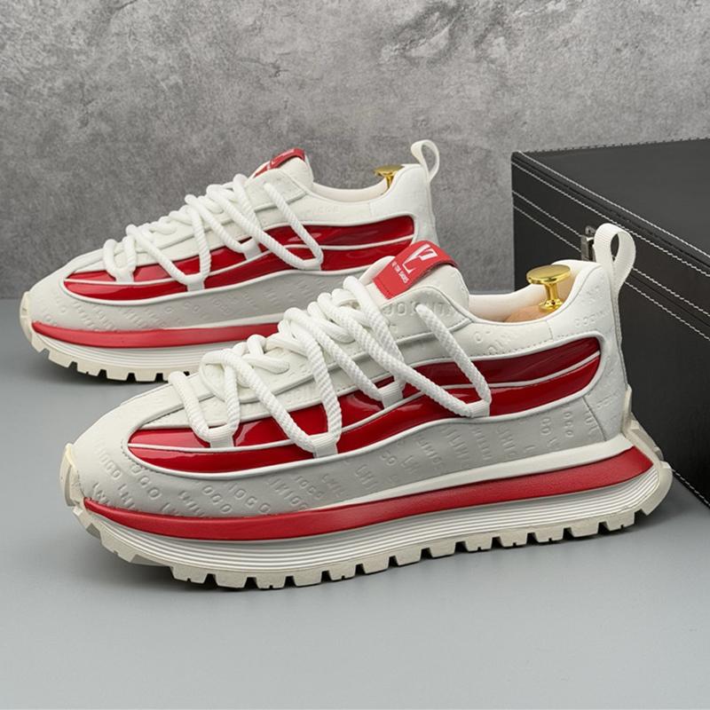 New Designer Men's All Match Mixed Colors Platform Causal Shoes Flats Male Walking Sneakers Zapatos Hombre