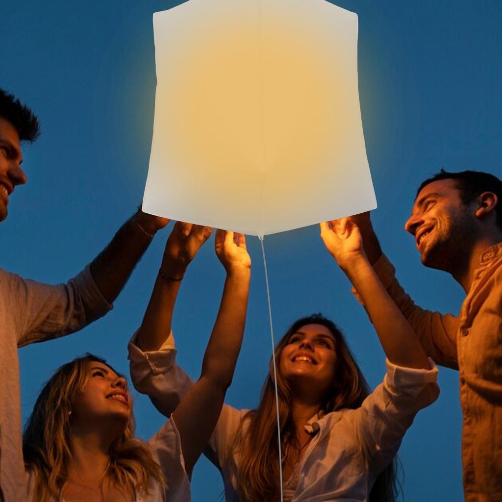 5 st uppblåsbara dekorativa önskelampor ballonger Långvariga flytande dekorativa lampor Uppblåsbara himmelslyktor Ballongfestdekoration