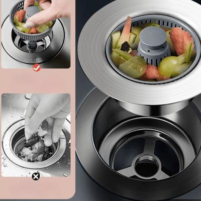 Filtro per lavello da cucina, lavello con nucleo a molla, tappo anti-perdita d'acqua, anti-odore