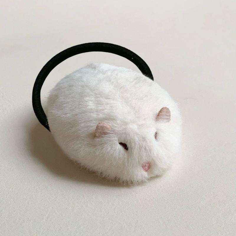 Furry Cartoon Hamster Hair Clip Cute 1 Pcs Soft Portable Hair Accessory for Women Birthday Surprise Gift Idea