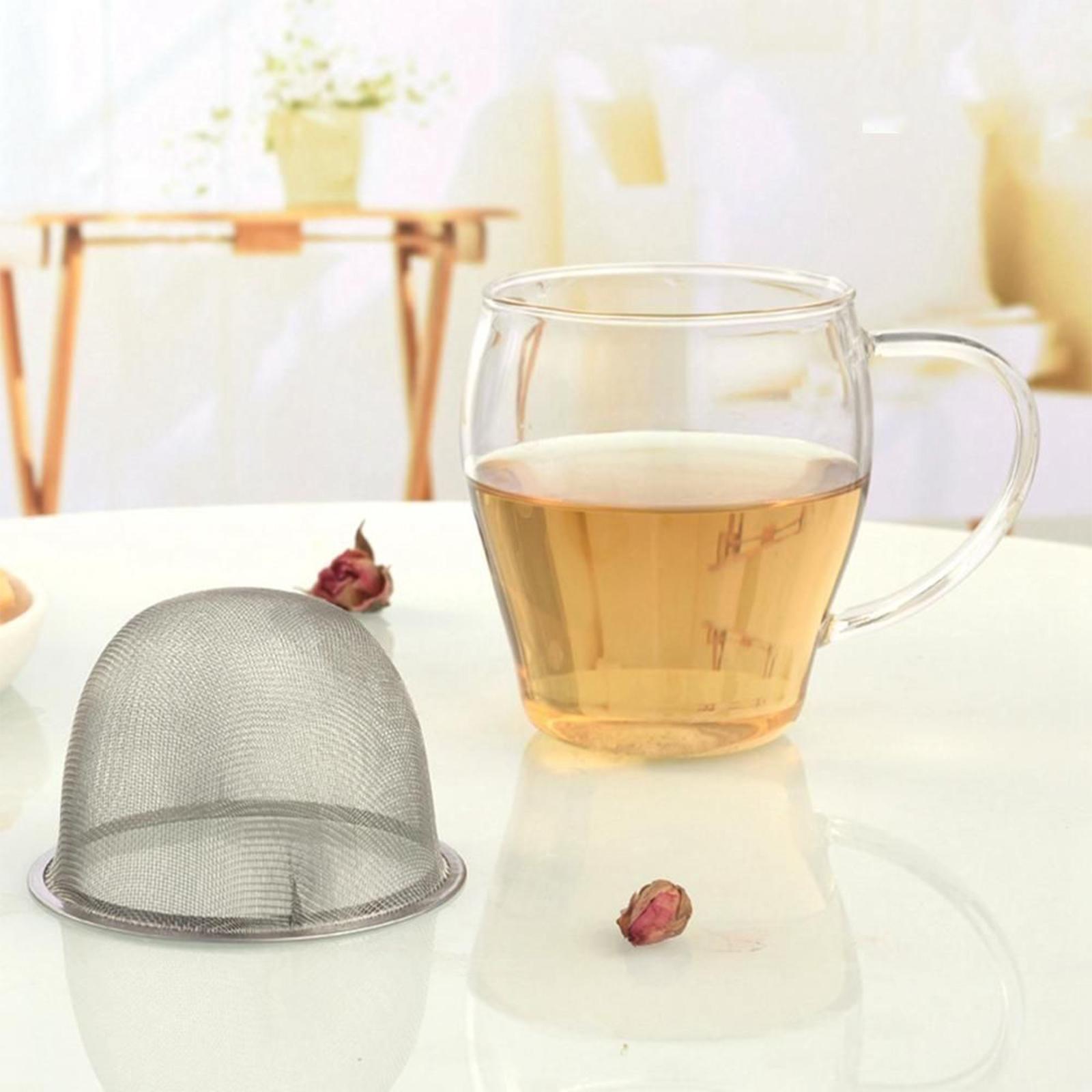 

Stainless Steel Filter Screen Tea Strainer Tea Set Accessories One Size білий