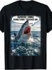 Humorvolle Haifisch-Grafiken Vintage Herren Sommer T-Shirt Lässiges O-Ausschnitt Kurzarm Tee Tops TShir