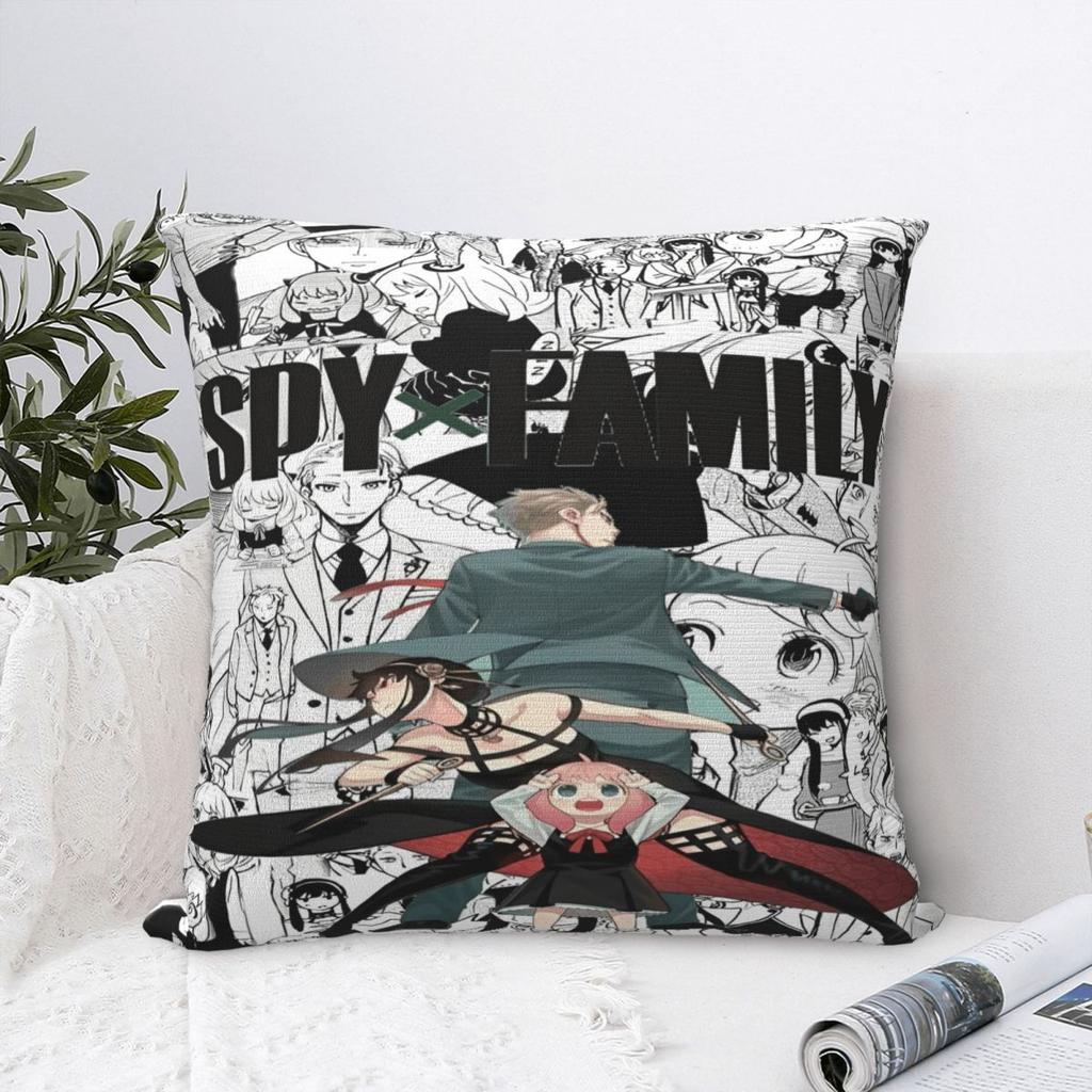 Home Decoration Spy X Family Japan Anime Pillowcase Accessories Pillow Cover Zipper Multiple Sizes