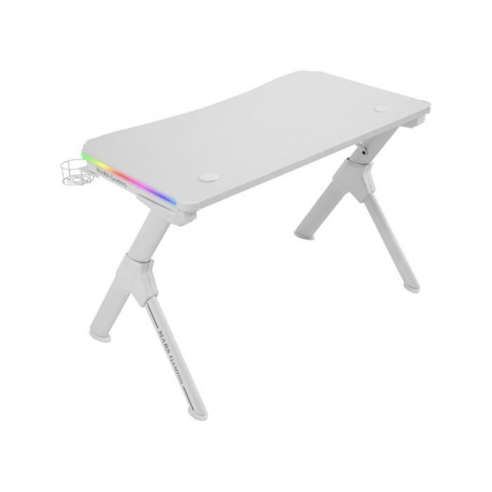 Mesa Gaming - Mars Gaming - MGDXL RGB - Blanc - Montage Facile - Garantie 2 Ans