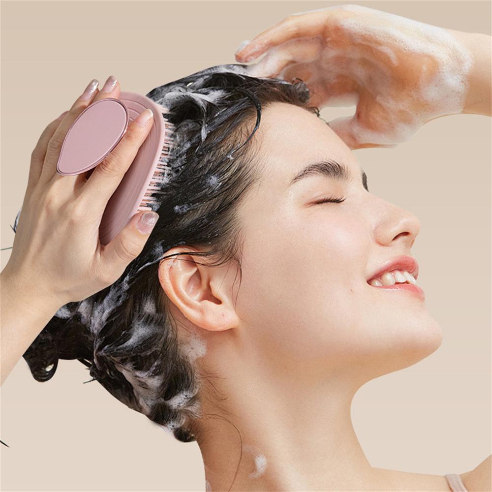 1pc Silicone Shampoo Brush - Home Hair Washing Essential for Deep Cleaning & Relaxing