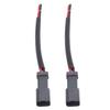 1 Pair 2 Pin DT Connectors Rubber Copper Waterproofing DT Electrical Wire Connector Wiring Harness for Car Trucks Boats