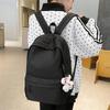 Einfarbiger Studenten-Schulrucksack Damen Rucksack mit großer Kapazität
