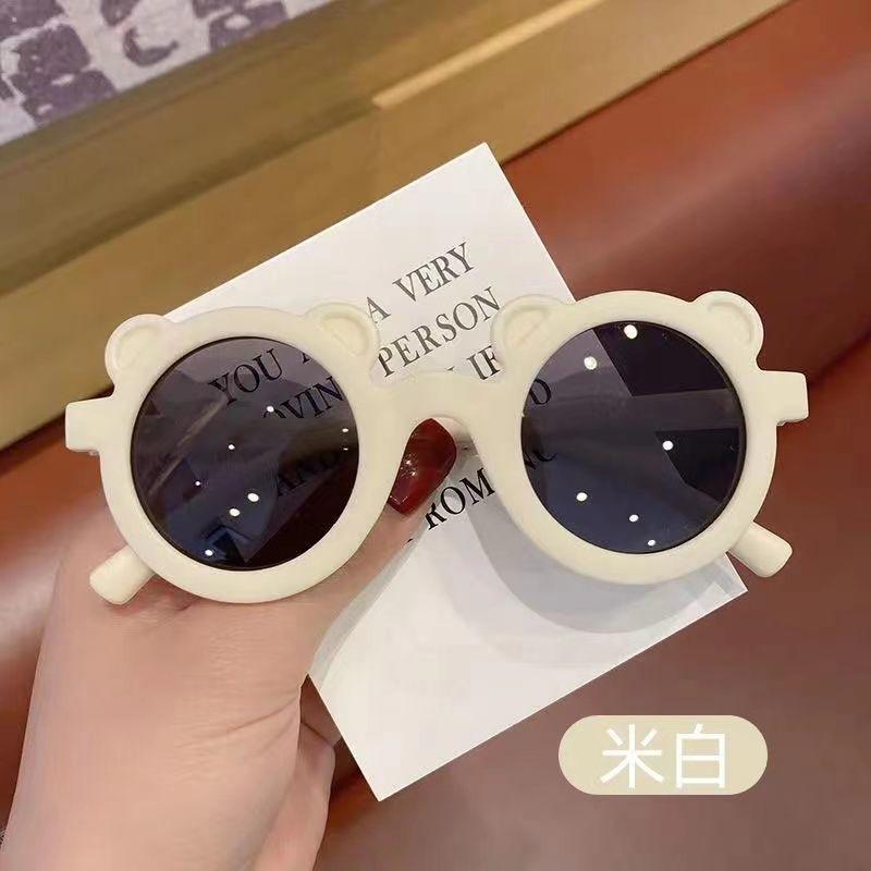Cute Bear Ears Round Sunglasses Kids UV400 Protection Cartoon Children Sun Glasses Boys Girls Summer Outdoor Eyeglasses Eyewear