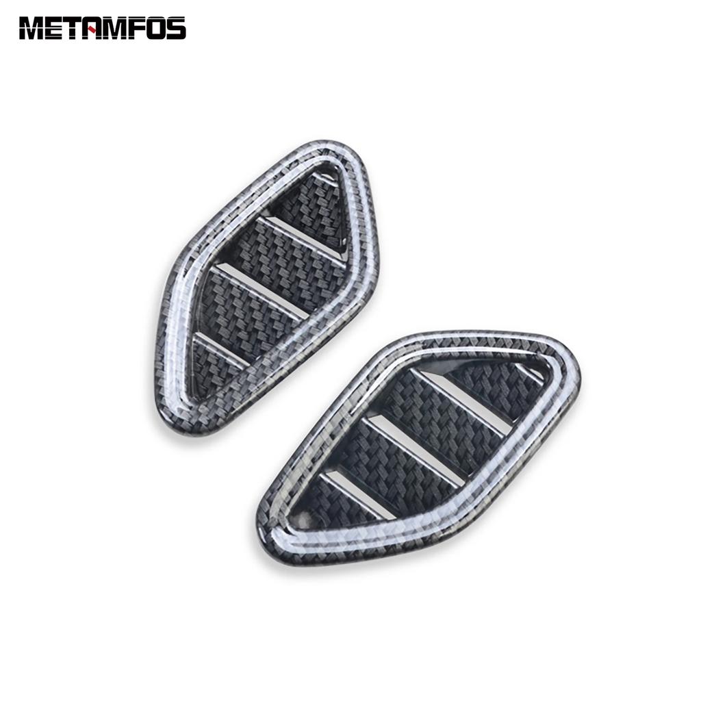 Front Upper Air Condition Vent Outlet Cover Trim For MG Zs SUV 2017-    Carbon Fiber Accessories Car Styling
