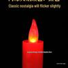 Red LED Battery-Operated Candle for Buddha Offering and God of Wealth Ornament